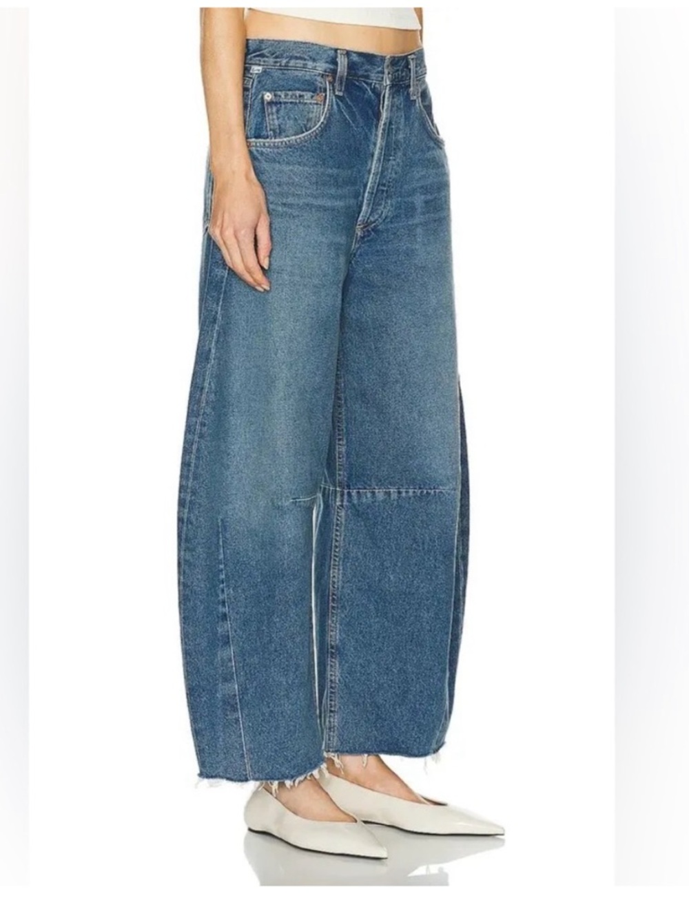 Citizens Of Humanity Blue Wide-Leg  Jeans